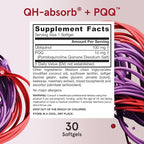 Jarrow Formulas QH-absorb + PQQ - 30 Softgels - Dietary Supplement Supports Mitochondrial Biogenesis, Energy Production & Cardiovascular Health - Up to 30 Servings