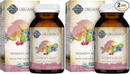 Garden of Life Organics Multivitamin for Women,Womens Multi with Vitamin C,D,Folate,B6,B12,Biotin,Iron,Vegan Whole Food Vitamins for Women,Energy,Skin,Nails,120 Tablets,(Pack of 2)