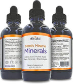 Mimi's Miracle Minerals Fulvic Acid Humic Acid - Trace Mineral Supplement, 70 Ionic Minerals - Organic Plant Derived Liquid (4 oz Refill, 120 Day Supply)