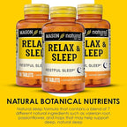 MASON NATURAL Relax & Sleep Dietary Herbal Supplement with Valerian Root & Passiflora Extract, 9 Month Supply, 3 Pack