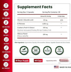 ForestLeaf D Mannose 1000mg Capsules - D-Mannose with Cranberry, Hibiscus & VIT C, Urinary Tract Health for Women and Men, Organic DMannose Pills for UTI, Urinary Health & Bladder Support 60 Capsules