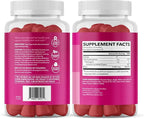 5000mcg Biotin Gummies for Hair, Skin and Nails - Vegan Supplement for Women and Men - GLP-1 Nutritional Support to Promote Lucious Locks and Radiant Skin - Vitamin B7 - Strawberry Flavor, 90 Count