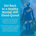 Xtendlife Xtend-Quinol CoQ10 Supplement for Heart Health, Cellular Energy, and Aging Health - Ubiquinol and GG for CoEnzyme Q10 Production - 60 Day Supply