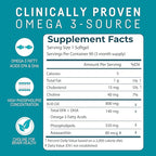 Kori Krill Antarctic Krill Oil Omega 3 Supplement, EPA & DHA, Superior Absorption vs Fish-Oil, 800 mg, 90 softgels