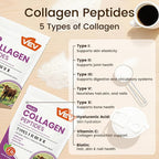 VEV Multi Collagen Peptides Powder with Types I, II, III, V, X, 32 oz (82 Servings) - Skin, Joint & Hair Support - Hydrolyzed Collagen Powder for Women, Biotin, Vitamin C, Unflavored, Dissolves Easily
