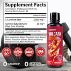 InnoSupps Volcarn 2000 - L-CARNITINE Advanced Energy Liquid | ATP Enhancer with GBEEC | Boosts Energy, Enhances Focus, Caffeine Free, No Artificial Sweeteners | 32 Servings (Candy Peach Rings)