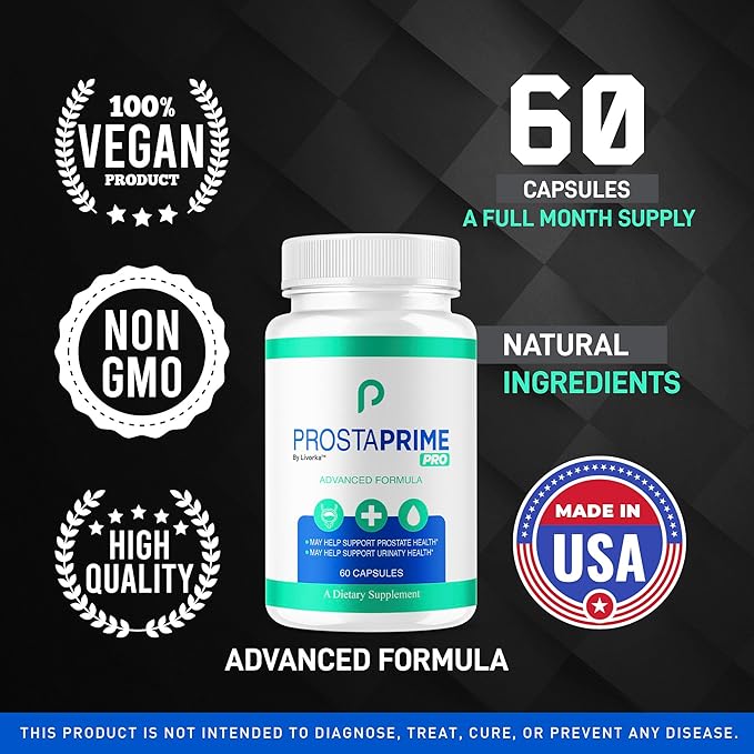 (3 Pack) ProstaPrime Pro Capsules - Official for Men Pills Supplement Support, Natural Premium Advanced Formula Health & Wellness, ProstaPrime Pro Reviews, 180 Capsules for 3 Months