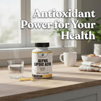 American Standard Supplements Alpha Lipoic Acid 1300mg Per Serving - Vegan, Gluten Free, Non-GMO, 90 Capsules, 45 Servings