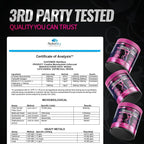 Bold Buns Creatine for Women – Booty Builder Supplement with Collagen & BCAA – Supports Muscle Development, Post-Workout Recovery, Skin Elasticity, Healthy Hair & Nail | Unflavored – 30 Servings
