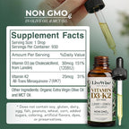 Vitamin D3 K2 Drops for Adults - 930 Drops, Ultra Concentrated Formulation, Fast Absorption 1208 IU Vitamin D3, 25 MCG (MK-7) - Micro-Dosing Dropper for Calcium & Bone Support