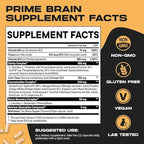 Nootrix Prime Brain Nootropic Supplement | Supports Memory, Mental Focus, Cognitive Health & Energy | Promotes Healthy Mood & Brain Function | Ginkgo Biloba, Lion's Mane & L Theanine | 60 Capsules