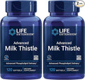 Life Extension Advanced Milk Thistle, Liver Health Supplement, Liver Detox, Cell Division, silymarin, silybin, bioavailable, Gluten Free, Non-GMO, 120 softgels, (Pack of 2)
