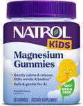Natrol Kids Magnesium Citrate Gummies, Gently Calm and Relax Little Minds and Bodies, Plus Support Healthy Muscle Relaxation and Function, 30 Razzilicious Gummies, Up to a 30 Day Supply