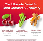 3 in 1 Tart Cherry Extract Capsules with Turmeric & Celery Seed for Feet & Joint Support Uric Acid Flush Cleanse & Purge Pills, 60 Veggie Capsules Manufactured in USA