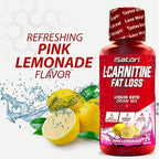 iSatori L-Carnitine 1500, Triple-Blend Liquid L Carnitine Supplement, with Acetyl & Tartrate, Stimulant Free Energy, No Calories, Sugar or Gluten, Keto-Friendly, Pink Lemonade (24 Servings)