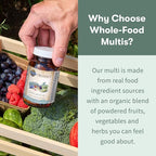 Garden of Life Organics Men's 40+ Multivitamin with Prostate Support, B12 & Vitamins – Vegan Daily Whole Food Multivitamin, Non-GMO, Certified Organic, 120 Tablets