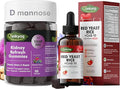 Q'ankyaq D mannose Gummies for Women, Kidney Cleanse Detox & Repair Gummies, Red Yeast Rice with CoQ10 Liquid Drops, 1200mg Red Rice Yeast Extract for Cholesterol Health