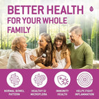 Bacillus Subtilis Spore Based Probiotic — High Potency Strain with Prebiotic for Balanced Belly | Daily Gut Health & Microbiome Support for Family | 6 Billion CFU Per Day | 90 Vegetarian Capsules
