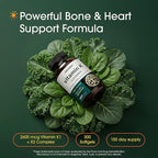 NatureBell Vitamin K Complex - 300 Softgels - Delivers 2,600mcg Vitamin K - Full Spectrum Bone & Heart Health Support Supplement - High Absorption K1 & K2 MK-4 & MK-7*