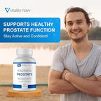 Youthful Prostate -Saw Palmetto for Men, Boosts Energy with Panax Ginseng, Antioxidant Protection, Vitamin E & Lycopene, Promotes Vitality & Well-Being - Prostate Supplement (Pack of 2)