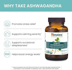 Himalaya Organic Ashwagandha Root, 90 Day Supply - Herbal Adrenal Support Supplements for Stress Relief and Energy Support - USDA Organic, Non-GMO, Vegan, Gluten Free, No Additives, 670 mg, 90 Caplets