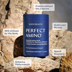 BodyHealth PerfectAmino, Essential Amino Acid with BCAAs + Lysine, Phenylalanine, Threonine, Methionine, Tryptophan, Supplement for Muscle Mass Production, Recovery & Strength (600 ct)