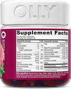OLLY Women's Multivitamin Gummy, Vitamins A, D, C, E, Biotin, Folic Acid, Adult Chewable Vitamin, Berry Flavor, 45 Day Supply - 90 Count (Pack of 12)