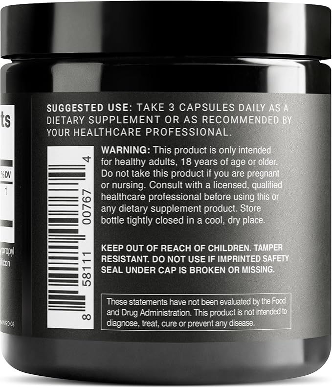 Toniiq Lion’s Mane - Ultra High Potency 10:1 Extract with 30% Polysaccharides - Highly Concentrated & Bioactive - Third-Party Lab Tested - 120 Capsules