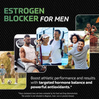DIM Supplement for Men 300mg | Estrogen Blocker & Aromatase Inhibitor | Extra Strength Men’s Hormone Balance & Fitness Booster with Diindolylmethane Plus CDG & Broccoli Floret | Gluten-Free | 120 Ct