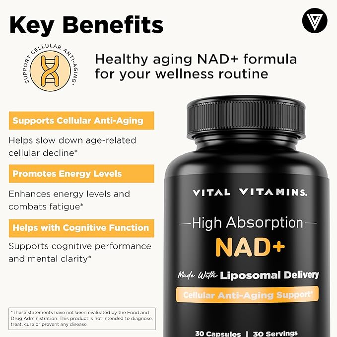 Vital Vitamins NAD+ 30 ct + Astaxanthin 60 ct