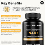 Vital Vitamins NAD+ 30 ct + Astaxanthin 60 ct