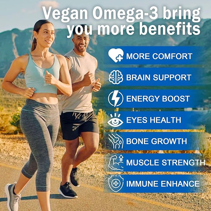 Sugar Free Lutein 20mg 40mg & Vegan Omega3 Gummies 1280mg