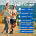 Sugar Free Lutein 20mg 40mg & Vegan Omega3 Gummies 1280mg