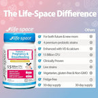 Life-Space Probiotic for Pregnancy & Breastfeeding, 3 in 1 Probiotic for Women, Clinically Proven for Mom's Breast, Gut & Vaginal Health, Baby Growth Support, 15 Billion CFU & 4 Strains, 50 Capsules