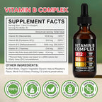 Frovetani Organic Vitamin B Complex,Vitamin b Complex for Women, Vitamin B Complex Liquid, Vitamin B12 Methylcobalamin,Vitamin b6,B1,B9 for Metabolic Health Support, Vegan, Non-GMO, Gluten Free