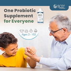 SCD Probiotics SCD Essential Probiotics for Women, Men, Kids and Toddlers, Travel Probiotic for Digestion and Immunity, Gut Health Liquid Probiotic Supplement, Trial Size – 3 fl oz