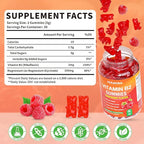 Vitamin B2 Gummies, Riboflavin Supplement with Magnesium for Kids & Adults, B2 Gummies for Migraine Relief & Nervous System Support, Vegan, Sugar-Free, Raspberry Flavor, 120 Count