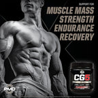 PMD Sports CG5 - Premium Creatine and L Glutamine Powder - Maximum Strength Power Recovery, Build Lean Muscle, Increase Performance - Pre-Workout and Post Workout - Cherry Vanilla Slush (30 Servings)