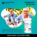 Microbiome Plus Prebiotics scFOS Prebiotic Fiber, Boosts Probiotic Benifits, GI Digestive Supplements, Allergy Safe and Gluten-Free for Men and Women (1 Month Supply) (1)