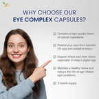 Ved Eye Complex, Lutein, Meso-Zeaxanthin, Zeaxanthin, NZ Blackcurrant, Bilberry, Goji Berry, 90 Vegan Capsule (3 Months Supply)