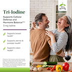Terry Naturally Tri-Iodine - Dietary Supplement for Breast & Prostate Health Support - Healthy Thyroid Function Supplement Aid - 3 mg, 90 Capsules, 2 Pack