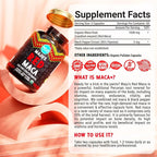 Maju Superfoods Organic Red Maca Root Capsules 120ct - Women Focused Curve Enhancement Nutrition Booster Pills, Gain for Thighs, Powder in Pill Supplement