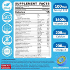 Methylated Multivitamin for Men Gummies, Vegan Omega 3, CoQ10, Zinc, Vitamin A C D3 K2 E B Complex, Calcium, Magnesium, Lycopene - Liposomal Vitamins - Energy, Immune, Bone, Brain, Sugar Free, 120 Cts