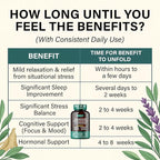Cortisol Reducer & Adrenal Support Supplement–Natural Stress Relief with Ashwagandha KSM-66, Magnesium Glycinate & Citrate, L-Theanine, Rhodiola, Apigenin, Turmeric & Vitamin D3–Calm Mood & Relaxation