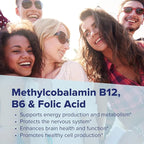 Superior Source No Shot Vitamin B-12 Methylcobalamin 10000 mcg, B-6 & Folic Acid 1200 mcg - Supports Brain & Heart Health - Aids Natural Energy Levels - 30 Sublingual Dissolving Tablets