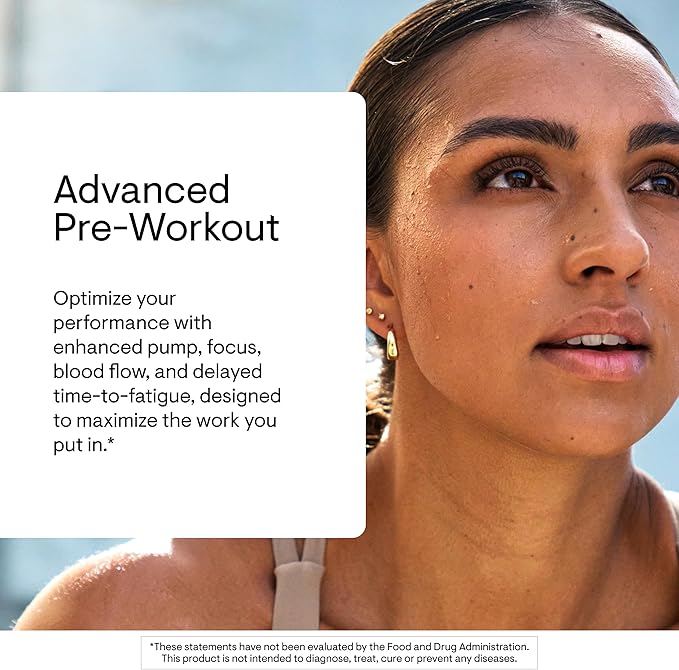 THORNE - Advanced Pre-Workout - Pre-Workout Powder Supplement with Amino Acids, Naturally Derived Caffeine, Alpha GPC & Beta-Alanine - Rainbow Sherbet - NSF Certified for Sport - 20 Servings