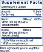 Life Extension No Flush Niacin,B3 for Heart Health,Cholesterol & Energy Support,Non-GMO,Gluten-Free,100 Capsules,(Pack of 2)