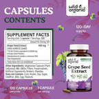 Wild & Organic Grape Seed Extract 120 Capsules & Beet Root 120 Capsules