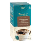Teeccino Dandelion Herbal Tea - Mocha - 25 Tea Bags - Caffeine Free, Prebiotic, Gluten Free, 3x More Herbs