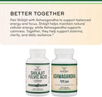 Shilajit Pure Himalayan Capsules (20% Fulvic Acid Supplement) 1,000mg of Authentic Shilajit Extract per Serving, 120 Count (High in Trace Minerals, No Fillers) by Double Wood (Pack of 2)